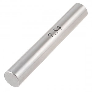 Industry 7.54mm Dia Plug Pin Gage 50mm Length w Plastic Box Holder