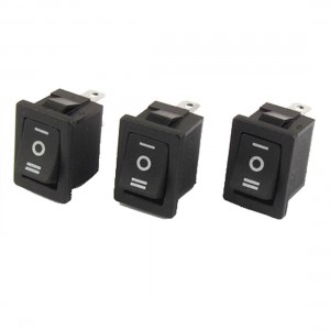 3x AC 6A/250V 10A/125V 3Pin SPDT ON/OFF/ON 3 Position Snap In Boat Rocker Switch