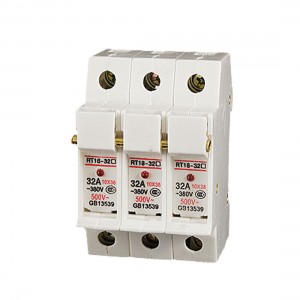 New RT18-32A 3P 10x38mm Cylindrical Fuse Holder with LED Light
