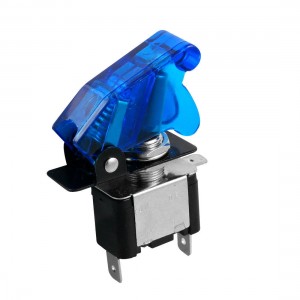 20A 12V 2 Position SPST ON-OFF 3 Pin Toggle Switch w Blue Cover