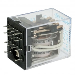 HH54PA 5A DC 12V Coil PCB General Purpose Power Relay 14 Pin 4PDT