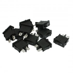 10 x Plastic 2 Terminals SPST 10A/125V 6A/250V Boat Rocker Switch