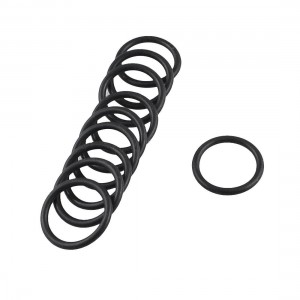 10 Pcs 22mm x 2.5mm Black Rubber Oil Seal Sealed O Rings Gasket Washers
