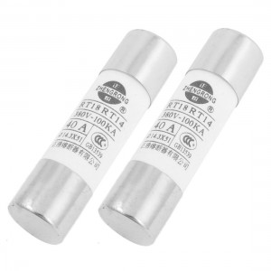 380V 40A 14.3 x 51mm Cylindrical Fuse Links RT18RT14 2 Pcs