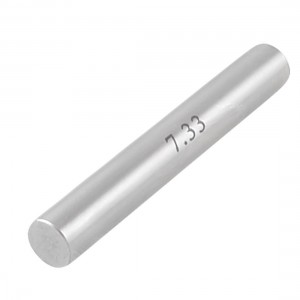 Gray 7.33mm Diameter Tungsten Carbide Plug Pin Gage Gauge w Holder Box