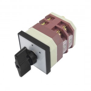 Latching AC 380V 16A 8 Terminals Two Position Cam Combination Changeover Switch