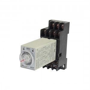DC 24V H3Y-4 0-10S 4PDT 14 Pins Power on Time Delay Relay w Socket