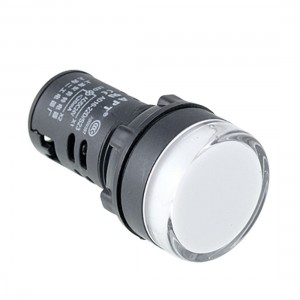 White Black LED Indicator Light Pilot Signal Lamp Wvygw