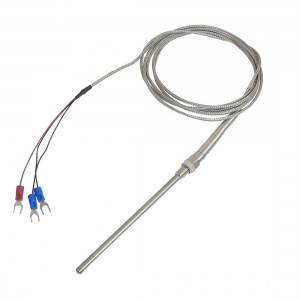 PT100 100mm x 5mm Temperature Controller Thermocouple Probe 2M