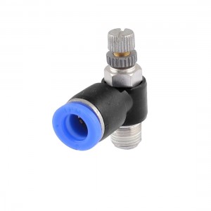 9/25" Threaded Pneumatic Speed Controller for 8mm Diameter Tube