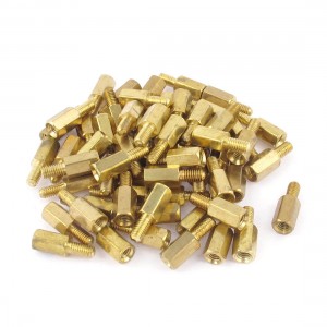 60 Pcs 3mm Male Thread Dia M F Brass Hex Stand Off PCB Spacer Pillar Screw