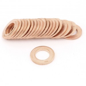 20pcs 14mmx24mmx2mm Copper Flat Washer Ring Seal Fasteners