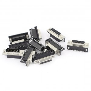 10pcs RS232 DB15 D Sub 2 Row Male Female Jack 15pin PCB Mount Terminal