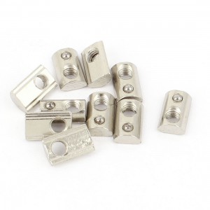 10pcs 20 Series M5 Slide-In Ball Spring T Slot Nut 13.6mmx8.5mmx4.3mm
