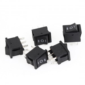 5 Pcs AC 250V/6A 125V/10A 6 Pins On-Off-On Boat Rocker Switch