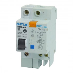 AC 415V 63A 6000A Breaking Capacity DIN Rail 2P+N Earth Leakage Circuit Breaker