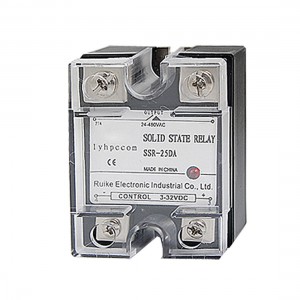 Single Phase Solid State Relay SSR-25DA 25A 24-480V AC