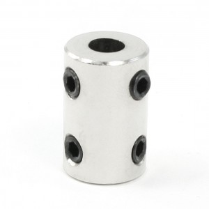 6mm Silver Tone Bore Electric Car Toy Motor Wheel Coupling Joint