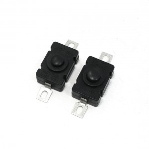 2 x Soldering Terminals Tactile Pushbutton Switch Black 17 x 11.5 x 10mm