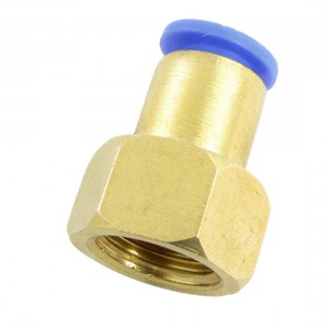Nickel-plated Pneumatic Piping Quick Connecting Fitting