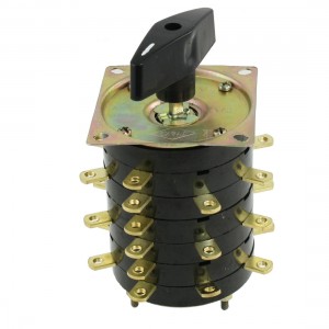 380V 25A 3P Welding Machine 27 Gold Tone Lugs Combination Changeover Switch