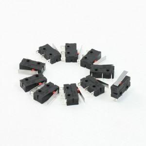10 Pcs AC 125V 5A SPDT 1NO 1NC Short Straight Hinge Lever Mini Micro Switch