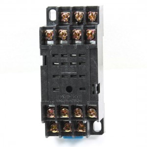 DYF14A 14-Pin 35mm DIN Rail Mounted Power Relay Holder Socket Base for HH54P