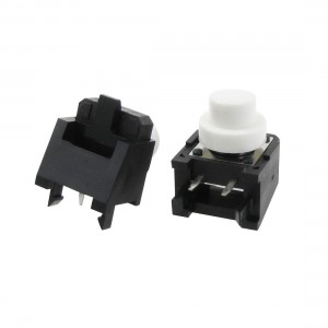 2 Pcs Momentary Tactile Push Button Switch Right Angle 12 x 12mm x 13mm + Cap