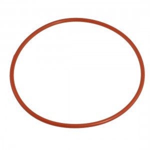 98mm x 105mm x 3.5mm Brick Red Industrial Silicone O Ring Seal Gasket