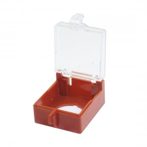 Emergency Push Button Switch Red Clear Protector Cover 22mm