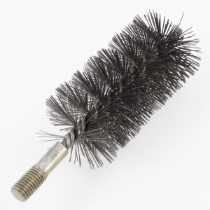 12mm Thread 60mm Diameter Steel Wire Tube Brush Cleaning Tool