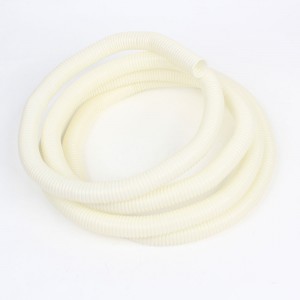 3.3 Meters 20mm Dia White Plastic Flame Retardant Corrugated Hose