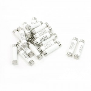 20 Pcs 500V 10A 10x38mm Cylindrical Ceramic Tube Fuses Link R015 RT14 RT18 RT19