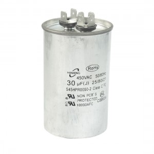 CBB65A Model AC 450V 30uF Non Polar Air Conditioner Motor Capacitor