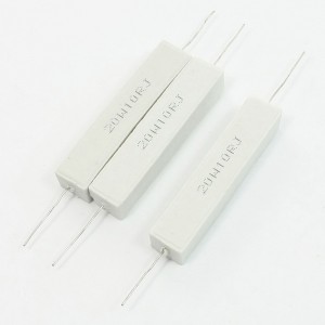 20W 10 Ohm 5% Axial Ceramic Cement Power Resistor 3 Pcs