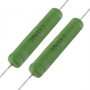 10 Pcs Ceramic Wire Wound Power Resistors 20W 5R 5 Ohm 5%