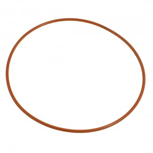148mm x 155mm x 3.5mm Brick Red Industrial Silicone O Ring Seal Gasket