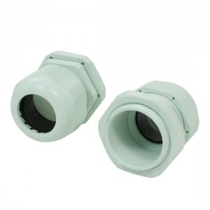 Light Green Plastic Waterproof PG29 18-25mm Diameter Cable Gland 2 Pcs