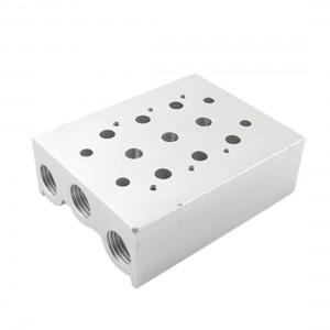 Rectangle Pneumatic Control Solenoid Valve Base 3 Rows