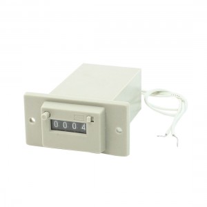 CSK4-CKW DC 24V 4 Digits 2 White Wire Lockable Electronmagnetic Counter
