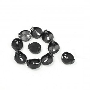 10 Pieces Black Round Button Battery Holder Case for CR2032 2025