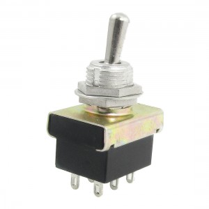 AC 220V 3A 6 Pins DPDT On/On 2 Position Latching Toggle Switch