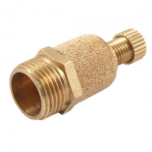 5/8" Male Thread Adjustable Brass Pneumatic Muffler Noise Silencer