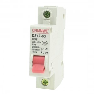 AC 230/400V 20A 1-Pole Overload Protection MCB Miniature Circuit Breaker