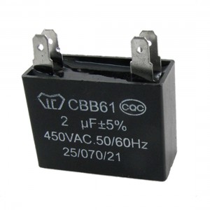 Ceiling Fan 2uF CBB61 450VAC Non Polar Motor Capacitor