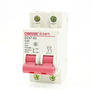 AC 400V 40A 2-Pole Overload Protection MCB Miniature Circuit Breaker