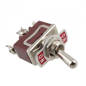 Metal Handle On/On SPDT Screw Terminals Toggle Switch AC 250V 15A