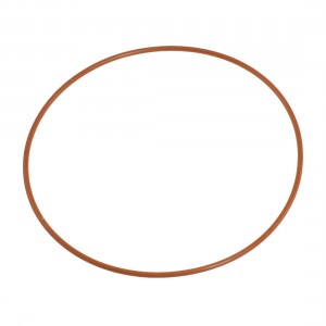 110mm Outside Dia 2.5mm Thick Flexible Silicone O Ring Seal Brick Red