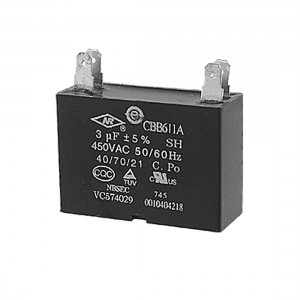 AC 450V 3uF Polypropylene Film Motor Run Capacitor Vtngd