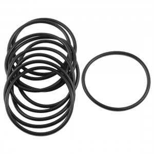10 Pcs 39mm x 2mm x 35mm Mechanical Black NBR O Rings Oil Seal Washers